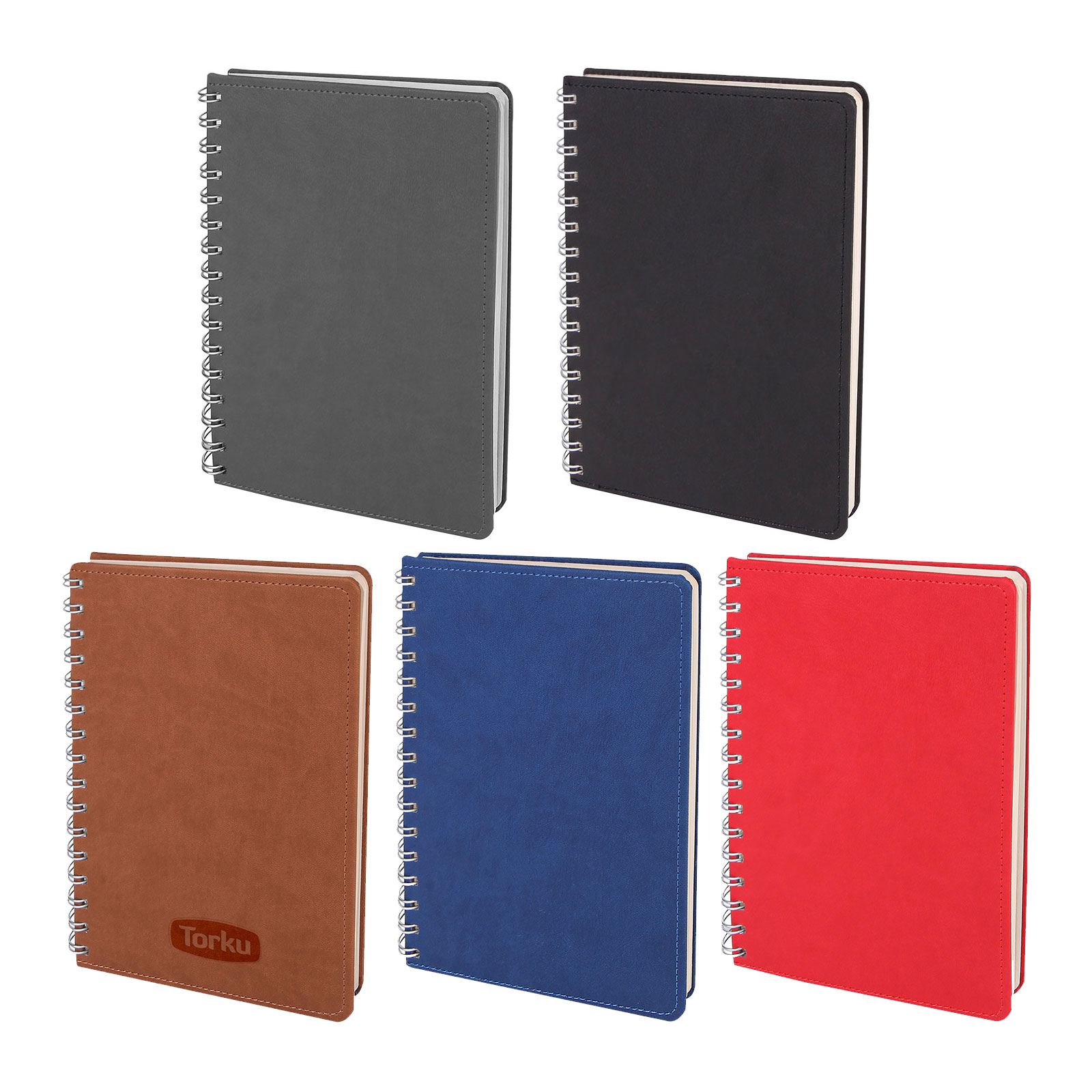 BATIKENT KIRMIZI SPİRALLİ TARİHSİZ DEFTER (15X21 CM)