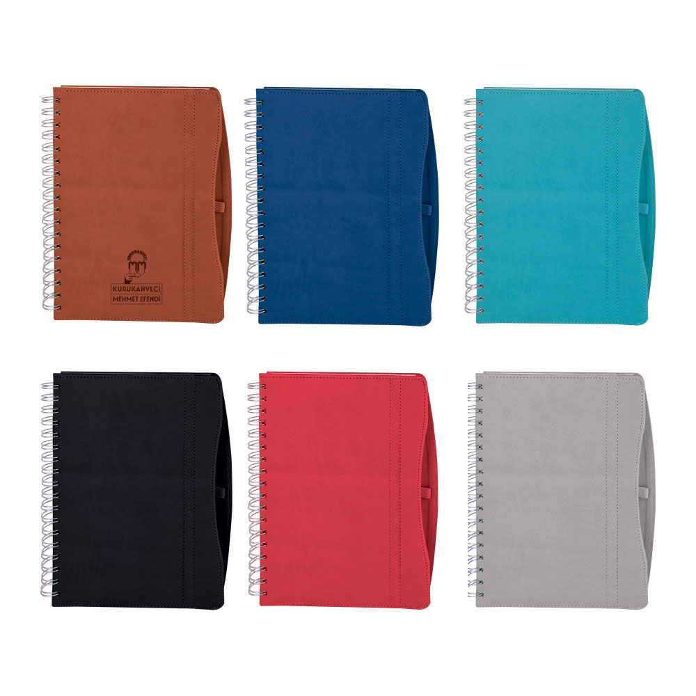 İVEDİK LACİVERT SPİRALLİ TARİHLİ AJANDA (17X24 CM)