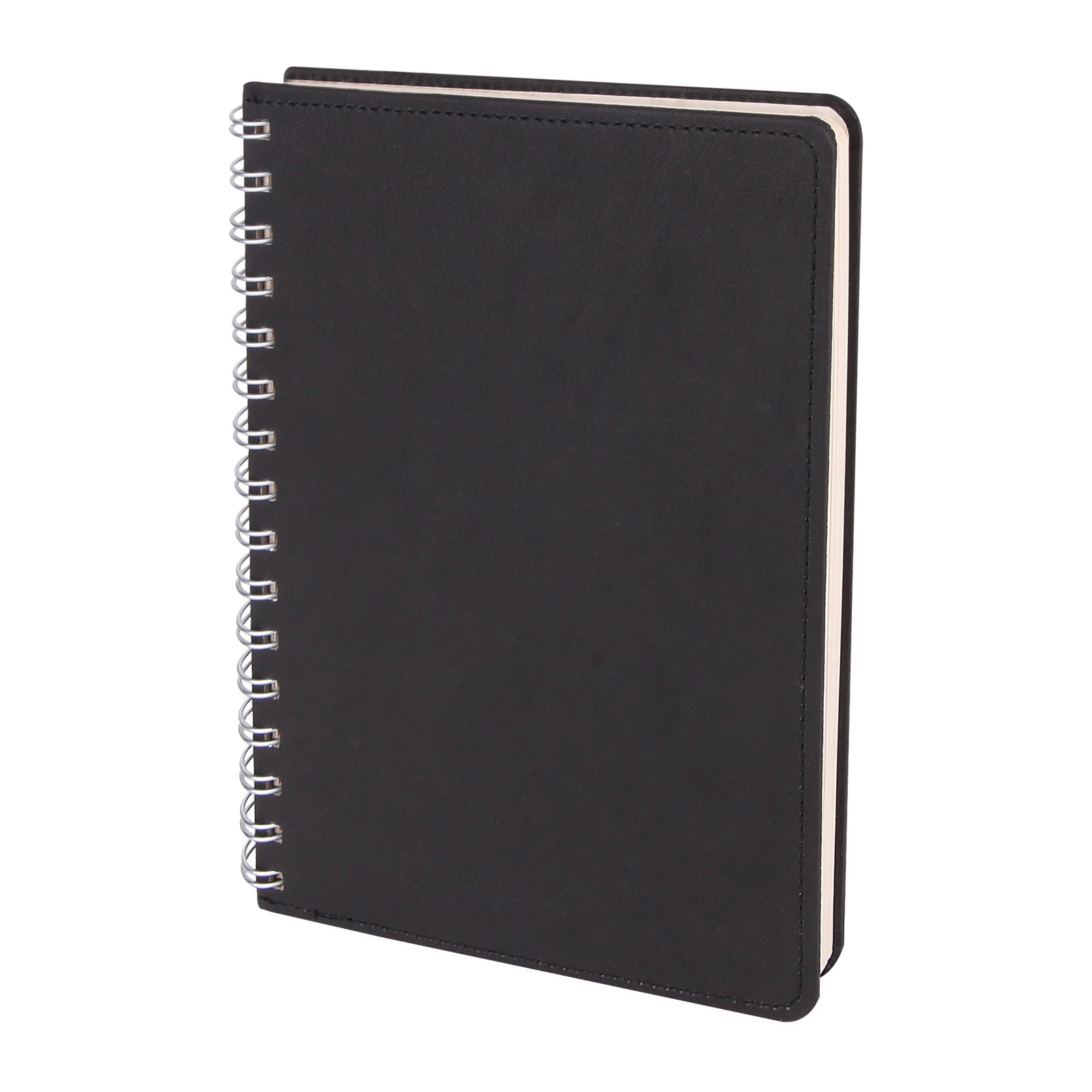 BATIKENT SİYAH SPİRALLİ TARİHSİZ DEFTER (15X21 CM)