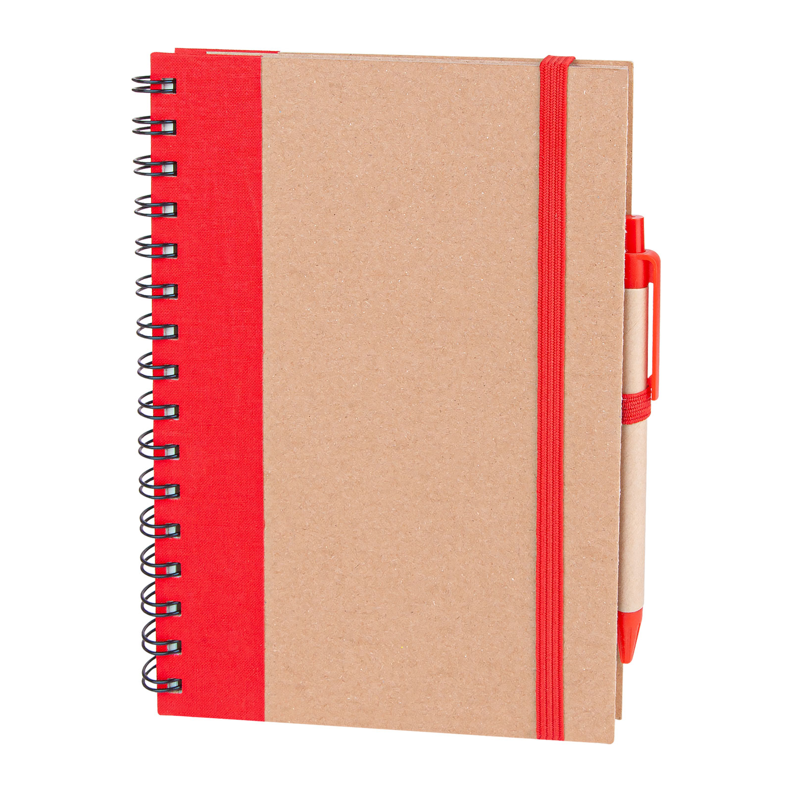 PURSAKLAR KIRMIZI SPİRALLİ TARİHSİZ DEFTER (15X21 CM)