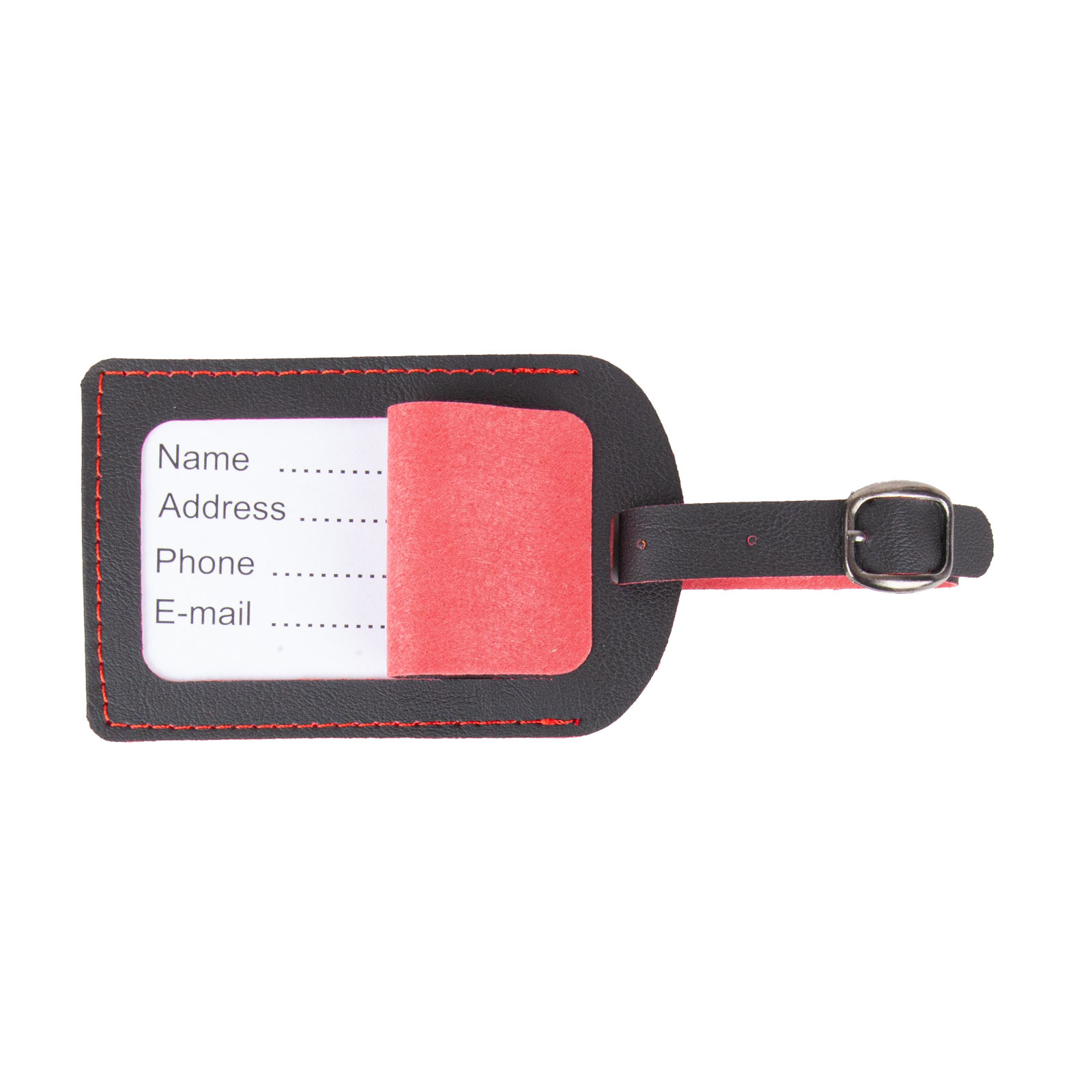 BAGAJ ETİKETİ KIRMIZI DERİ