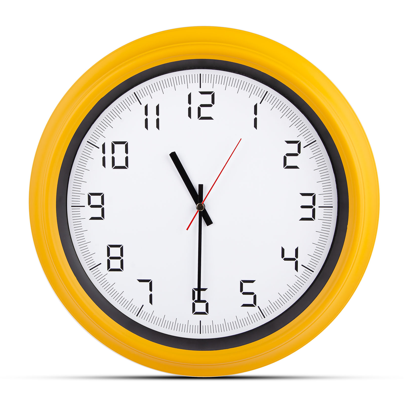ATLAS SARI PLASTİK KASA DUVAR SAATİ (380MM)