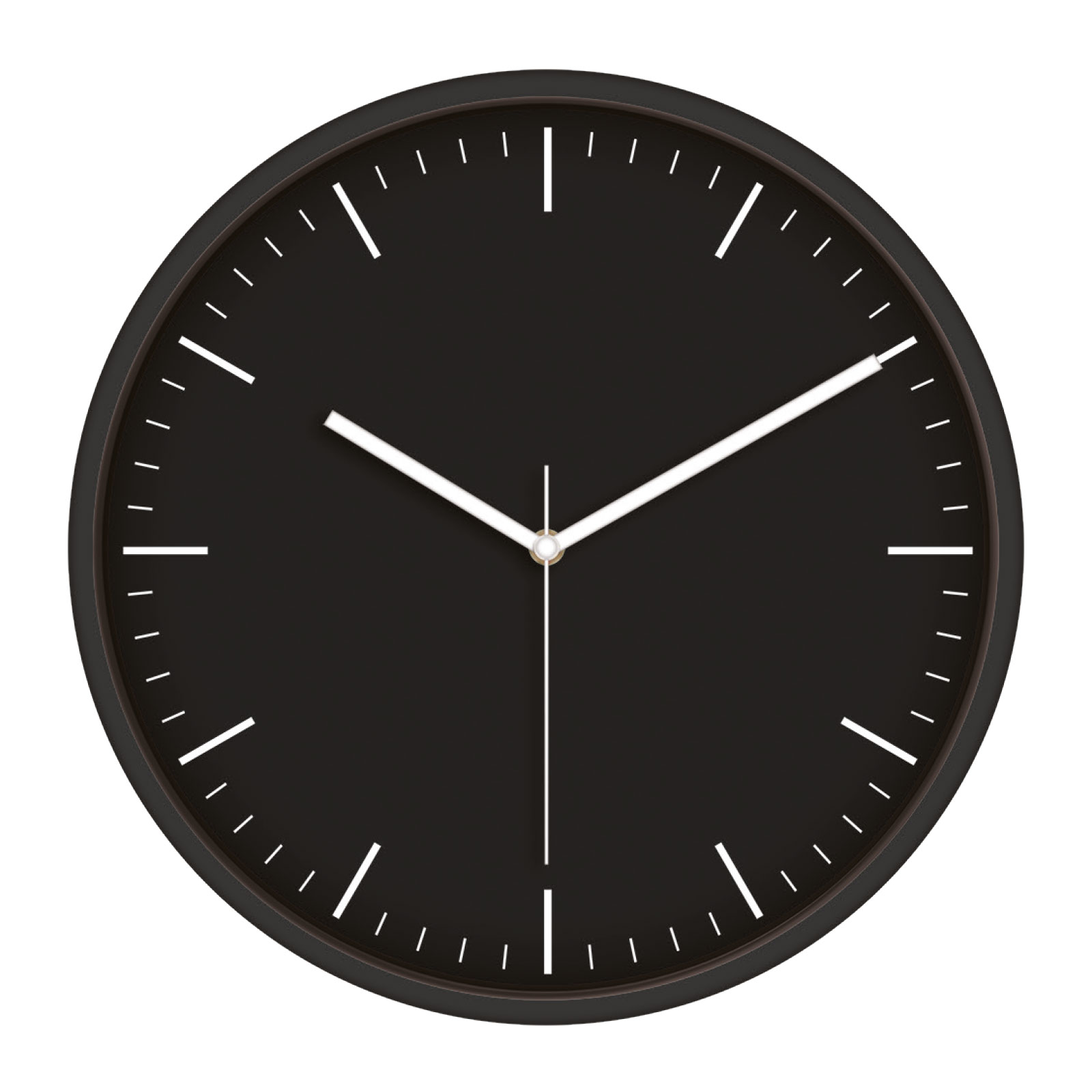 MİMAS186 SİYAH PLASTİK KASA DUVAR SAATİ (380 MM)