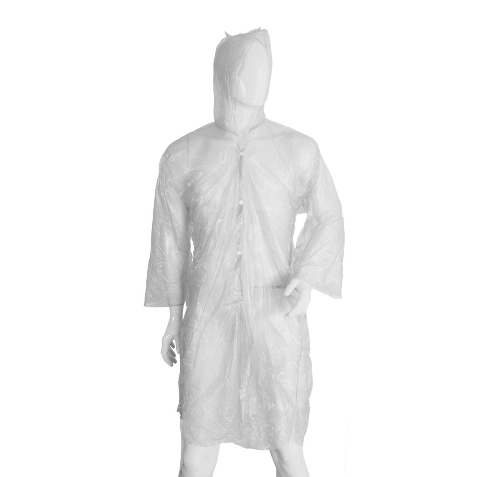 TEK KULLANIMLIK  ŞEFFAF XL YAĞMURLUK